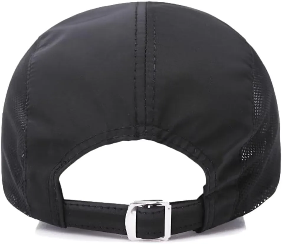 Unisex Breathable Quick Drying Baseball Caps Athletic Sport Mesh Sun Hats Lightweight Unstructured Adjustable Comfy Fit