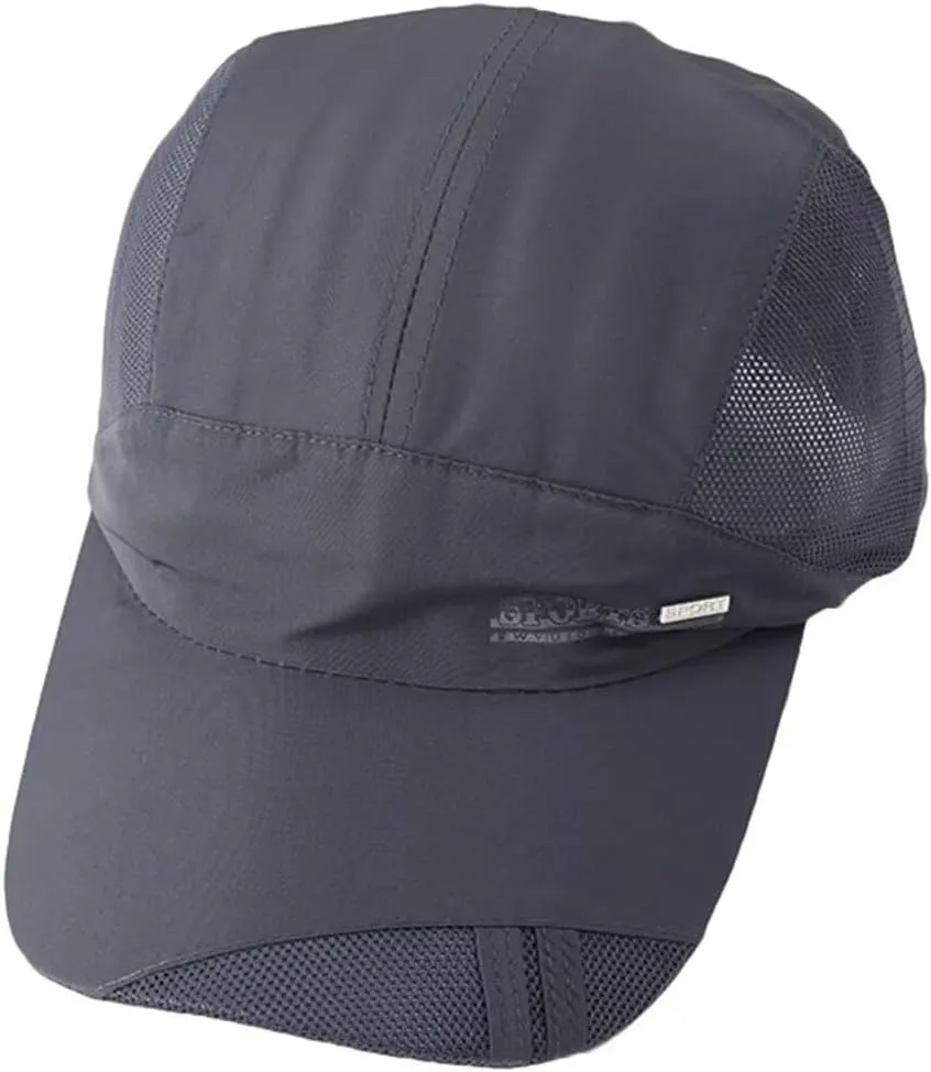 Unisex Breathable Quick Drying Baseball Caps Athletic Sport Mesh Sun Hats Lightweight Unstructured Adjustable Comfy Fit