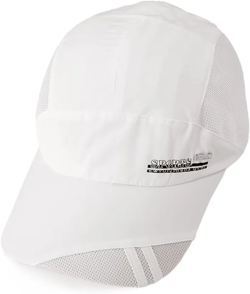 Unisex Breathable Quick Drying Baseball Caps Athletic Sport Mesh Sun Hats Lightweight Unstructured Adjustable Comfy Fit