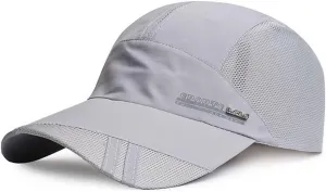 Unisex Breathable Quick Drying Baseball Caps Athletic Sport Mesh Sun Hats Lightweight Unstructured Adjustable Comfy Fit