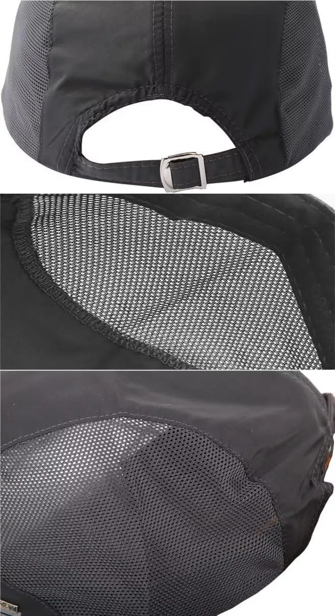 Unisex Breathable Quick Drying Baseball Caps Athletic Sport Mesh Sun Hats Lightweight Unstructured Adjustable Comfy Fit