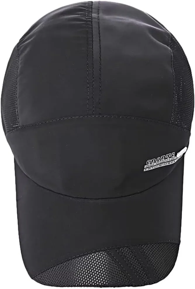 Unisex Breathable Quick Drying Baseball Caps Athletic Sport Mesh Sun Hats Lightweight Unstructured Adjustable Comfy Fit