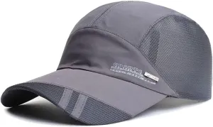 Unisex Breathable Quick Drying Baseball Caps Athletic Sport Mesh Sun Hats Lightweight Unstructured Adjustable Comfy Fit