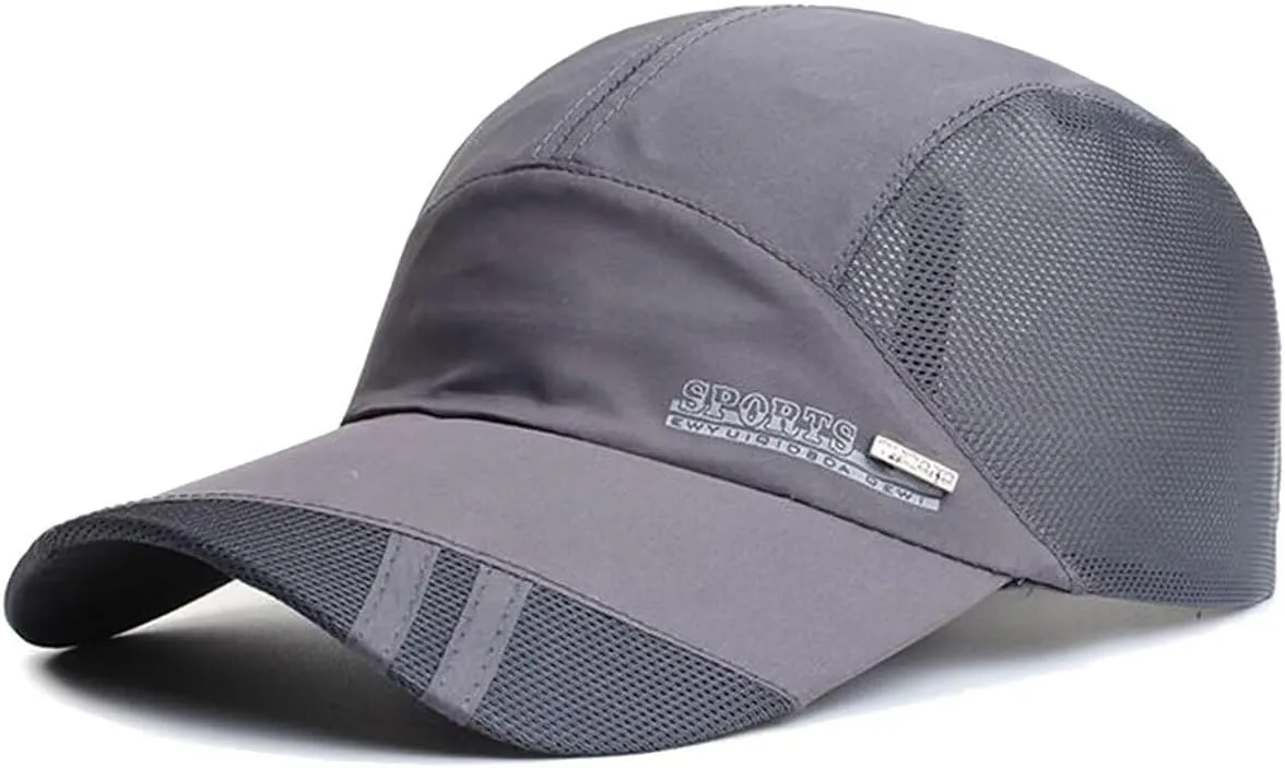 Unisex Breathable Quick Drying Baseball Caps Athletic Sport Mesh Sun Hats Lightweight Unstructured Adjustable Comfy Fit