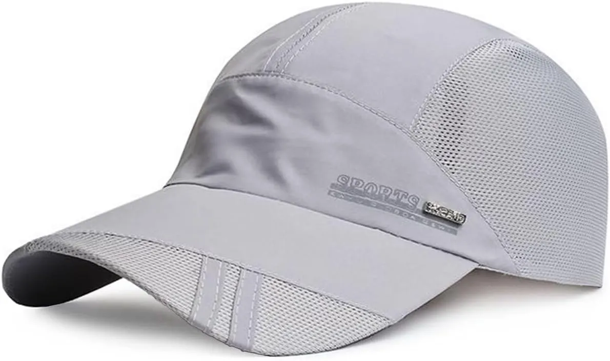 Unisex Breathable Quick Drying Baseball Caps Athletic Sport Mesh Sun Hats Lightweight Unstructured Adjustable Comfy Fit