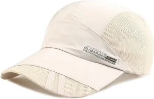 Unisex Breathable Quick Drying Baseball Caps Athletic Sport Mesh Sun Hats Lightweight Unstructured Adjustable Comfy Fit