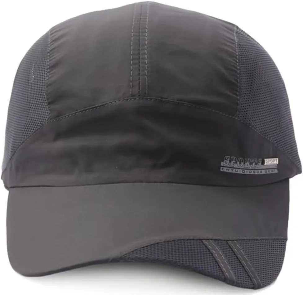 Unisex Breathable Quick Drying Baseball Caps Athletic Sport Mesh Sun Hats Lightweight Unstructured Adjustable Comfy Fit