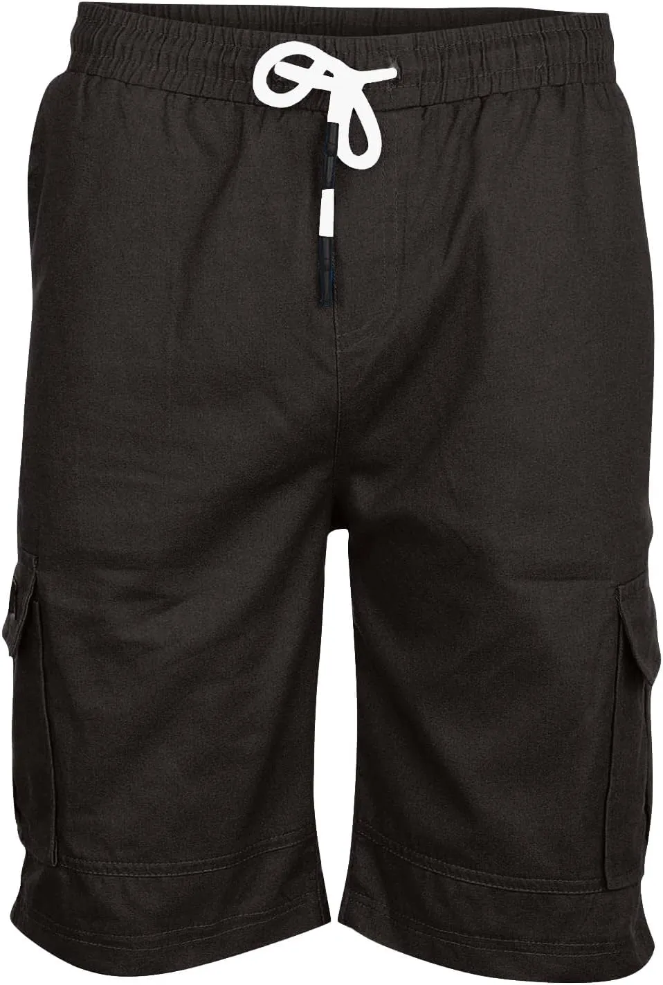 WENKOMG1 Mens Cotton Gym Shorts,Solid Elastic Waist Drastring Workout Shorts Running Jogging Trunks Basketball Shorts