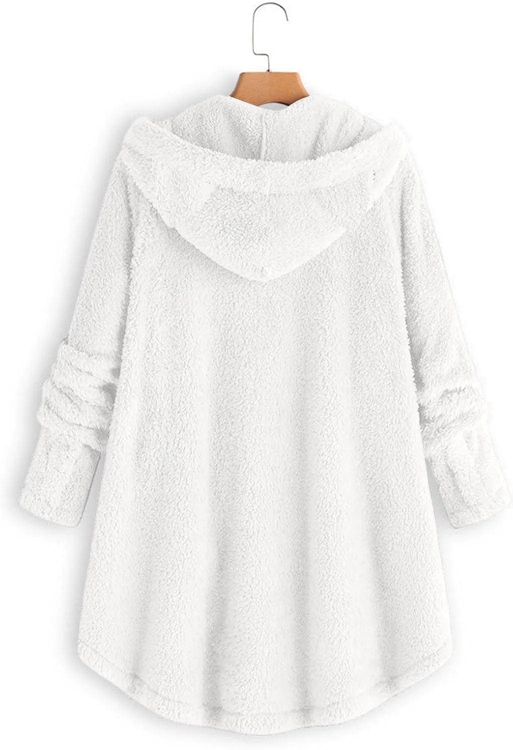 Winter Coats for Women Fuzzy Fleece Pullover Sherpa Sweatshirt Soft Warm Oversized Hoodie Comfy Plus Size Loungewear