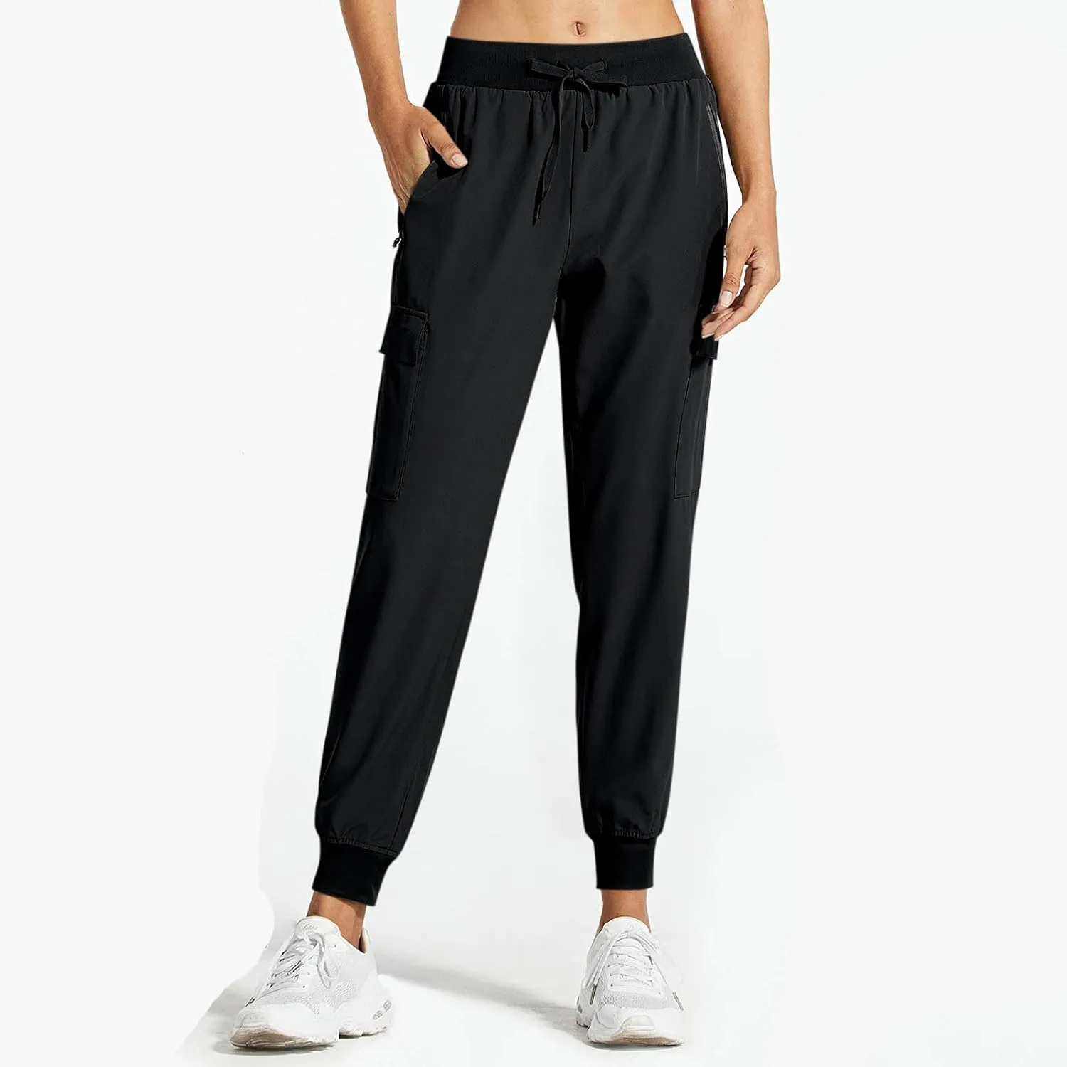Women Hiking Pants Lightweight Cargo Joggers Outdoor Quick Dry Athletic Pants with Pockets Waterproof Golf Pants