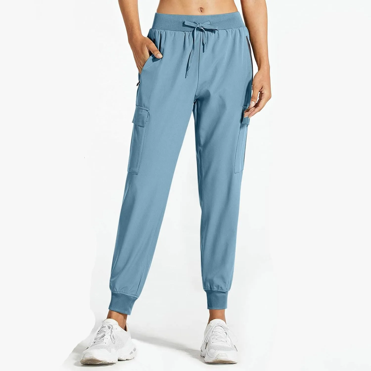 Women Hiking Pants Lightweight Cargo Joggers Outdoor Quick Dry Athletic Pants with Pockets Waterproof Golf Pants