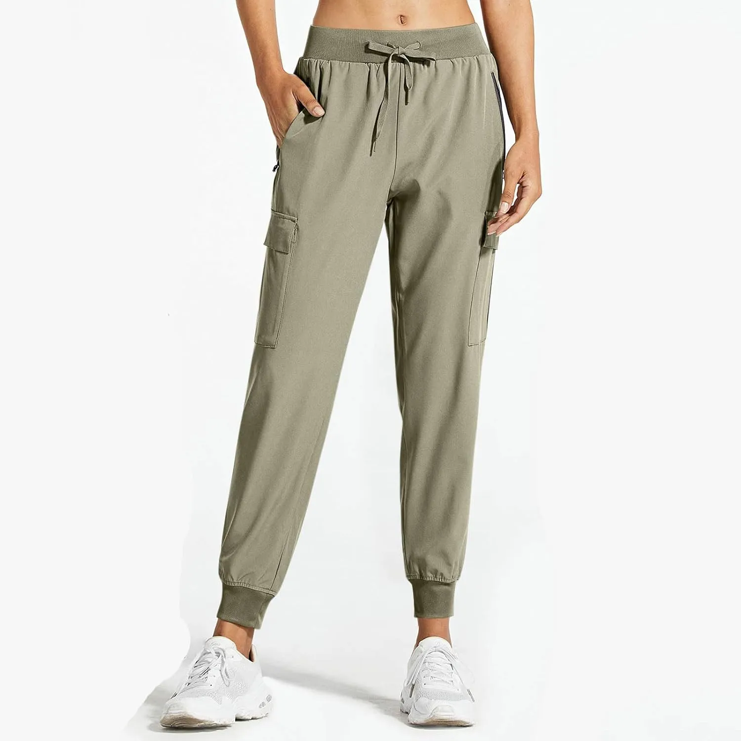 Women Hiking Pants Lightweight Cargo Joggers Outdoor Quick Dry Athletic Pants with Pockets Waterproof Golf Pants