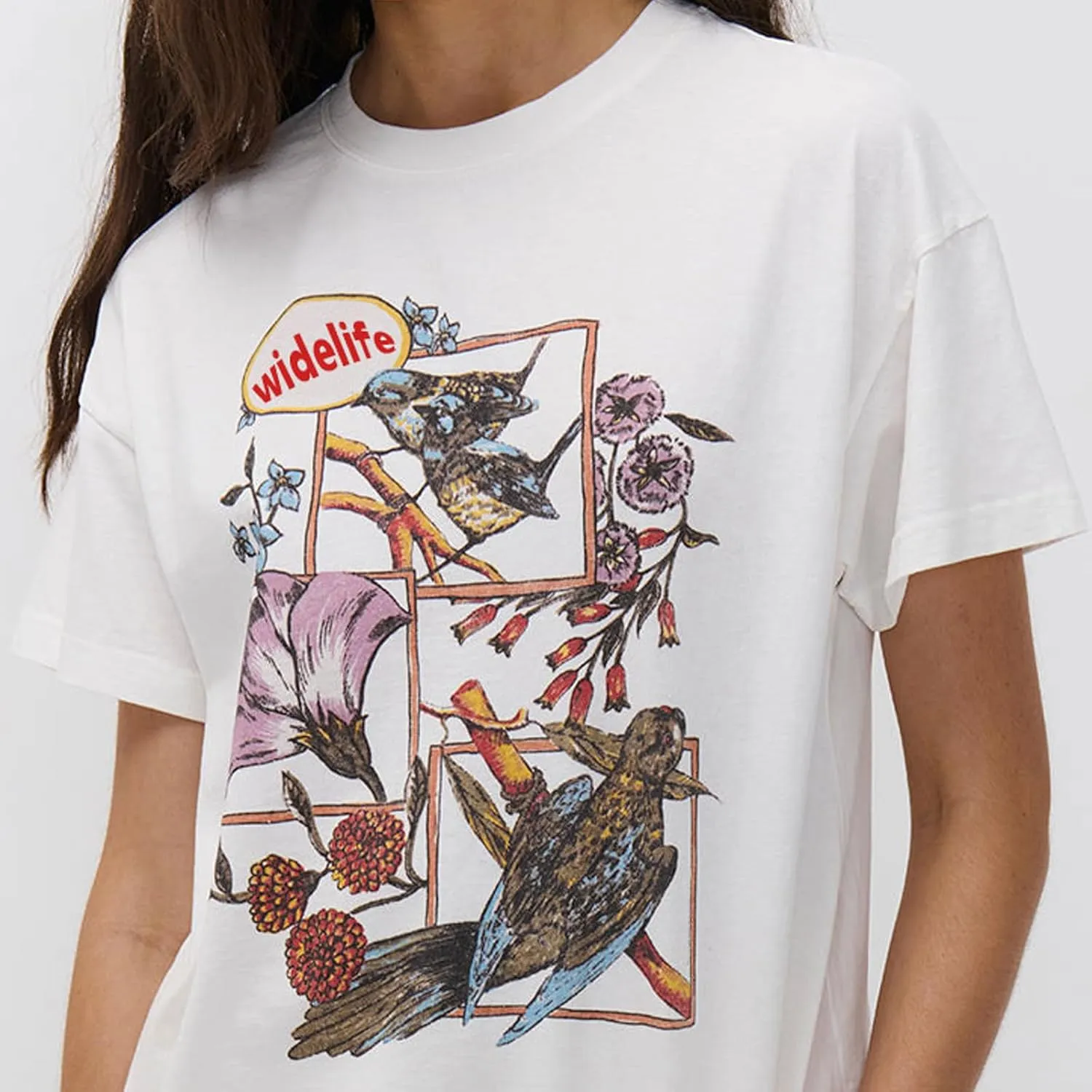 Women Y2k Oversized Graphic Tees Fruit Print Short Sleeve Baggy Tee Shirt 90s Floral Aesthetic Coastal Summer Top