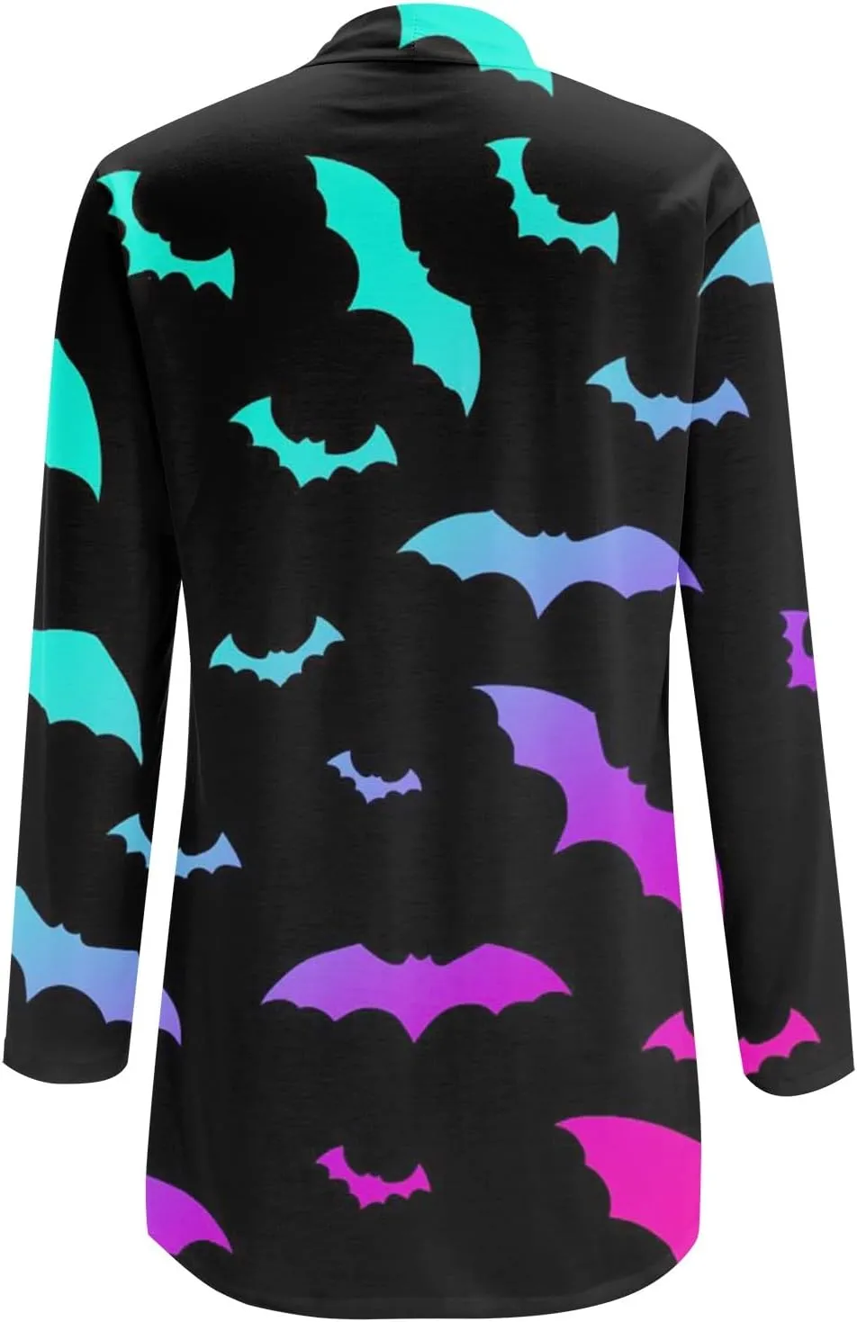 Womens 2023 Fall Winter Fashion Print Sweater Long Sleeve Open Front Casual Lightweight Soft Knit Cardigan Sweater