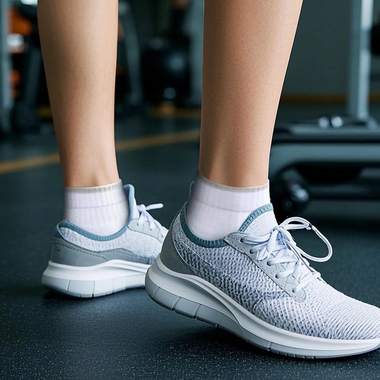 Womens Ankle Golf Tennis Athletic Socks for Women,Moisture Wicking Breathable Cotton Cushioned Quarter Socks,5 Pairs