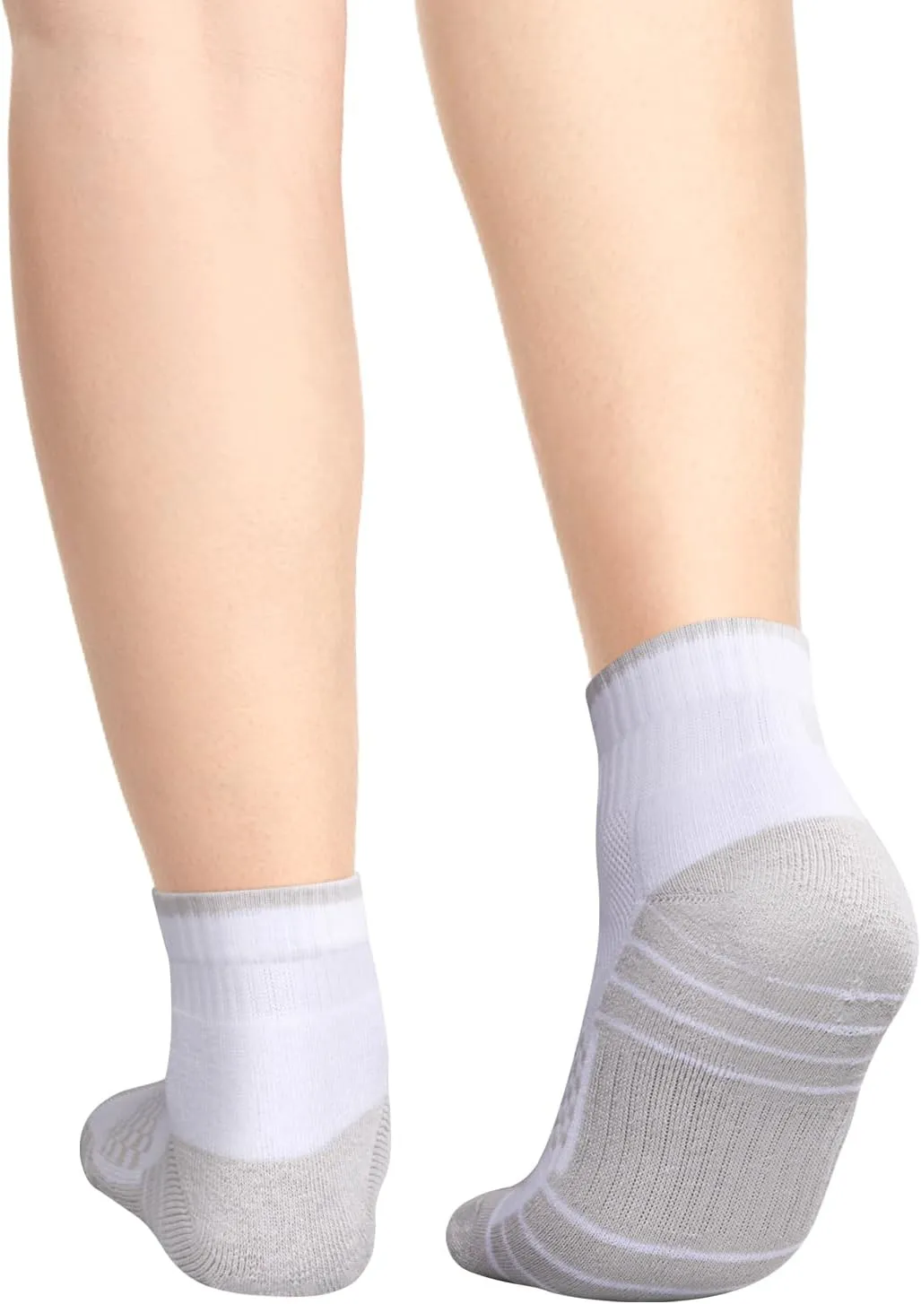 Womens Ankle Golf Tennis Athletic Socks for Women,Moisture Wicking Breathable Cotton Cushioned Quarter Socks,5 Pairs