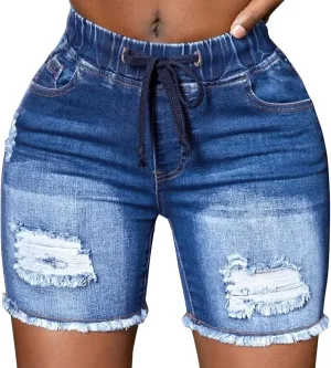 Womens Jeans Trendy 2024 Fashion Womens Pocket Jeans Denim Pants Female Hole Bottom Sexy Casual Shorts Womens Tall