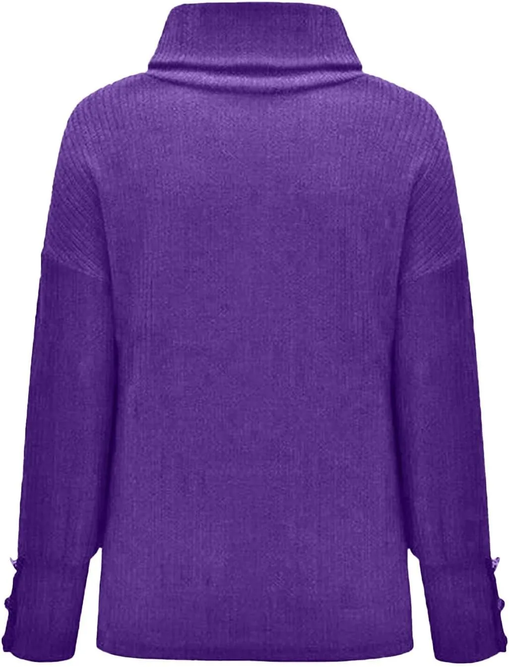 Women's Oversized Turtleneck Chunky Casual Pullover Sweaters Cowl Neck Long Sleeve Winter Slouchy Loose Knit Sweaters
