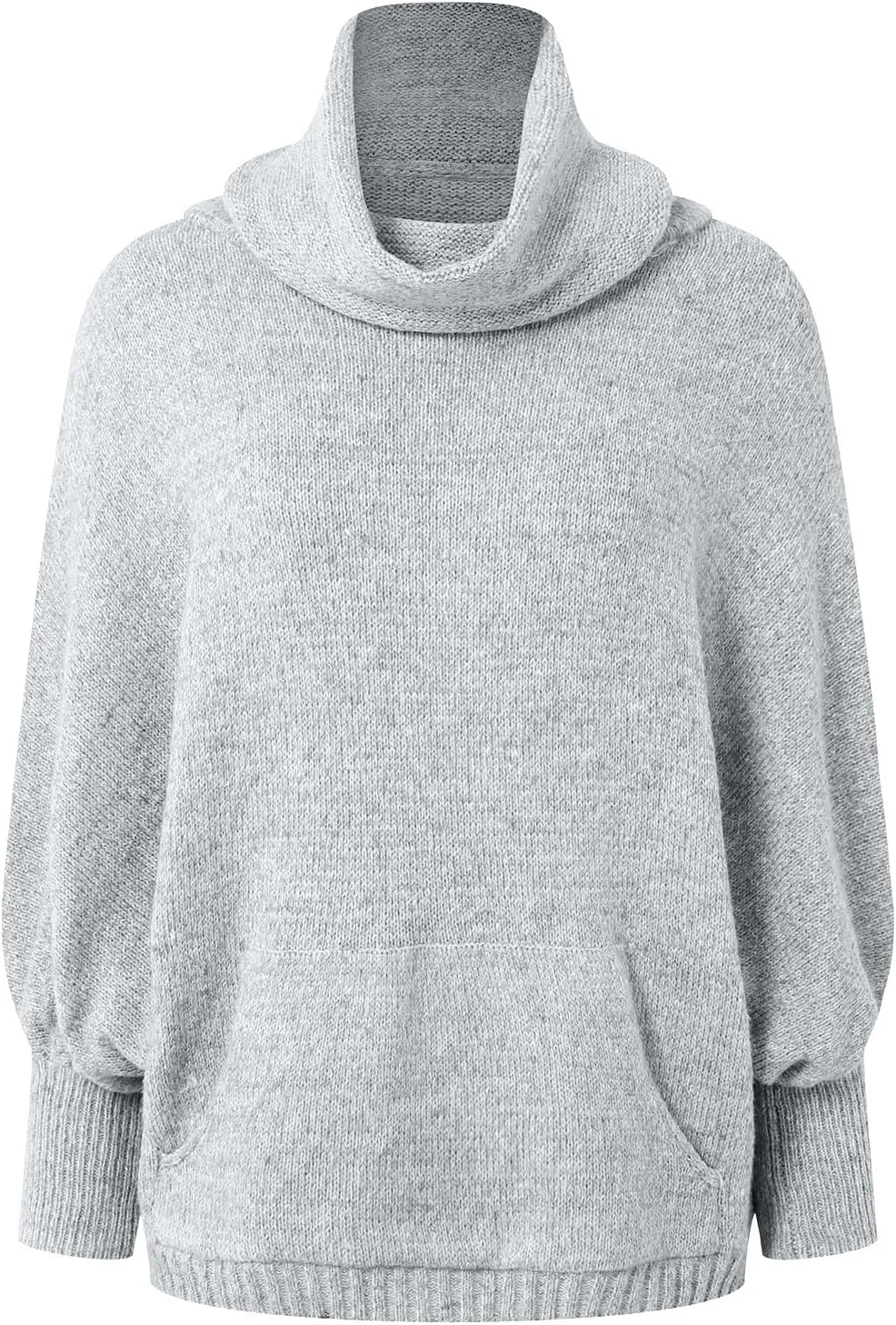 Women's Turtleneck Oversized Batwing Sweaters Casual Soft Knit Trendy Pullover Tops Winter Dresses 2024 Fall