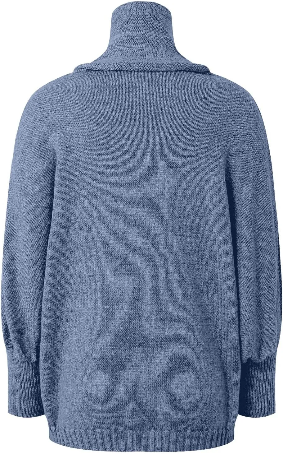 Women's Turtleneck Oversized Batwing Sweaters Casual Soft Knit Trendy Pullover Tops Winter Dresses 2024 Fall
