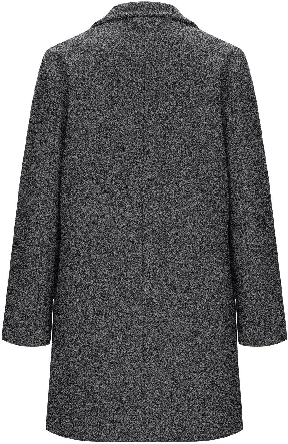 Women's Winter Wool Blend Pea Coat Single Breasted Casual Trench Coats Overcoat Long Elegant Coats Slim Fit Jackets