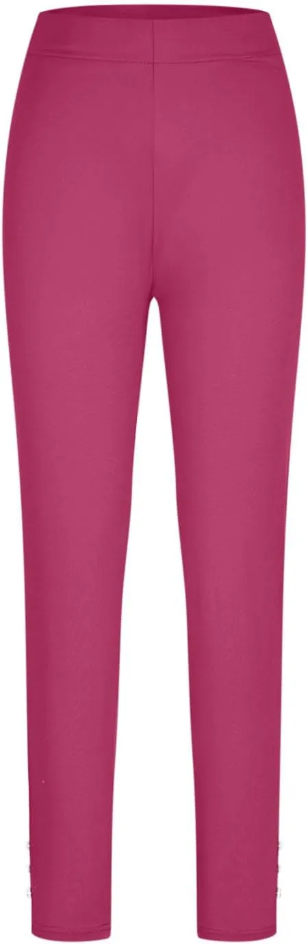 Xiaojmake Cinched Ankle Leggings with Button Accents Tummy Control High Waist Yoga Pants Athletic Yoga Leggings Loungewear