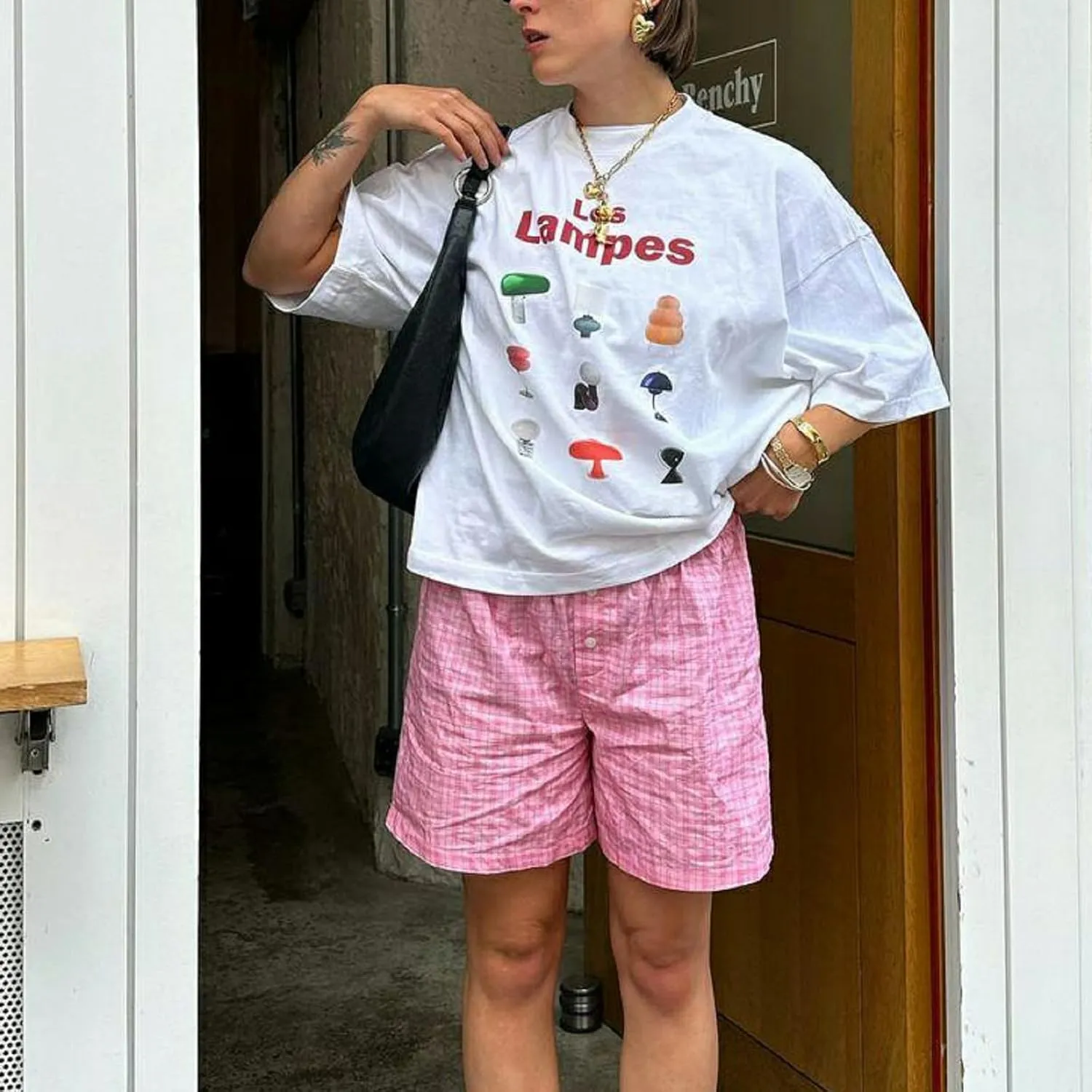 Y2k Oversized Graphic Tshirt for Women Cute Fruit Print Crew Neck Loose Baby Tee Casual Baggy Aesthetic Streetwear