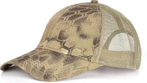 Zylioo XXL Oversize Camo Trucker Cap,Adjustable Camouflage Mesh Trucker Hats,Breatable Running Hat for Big Heads