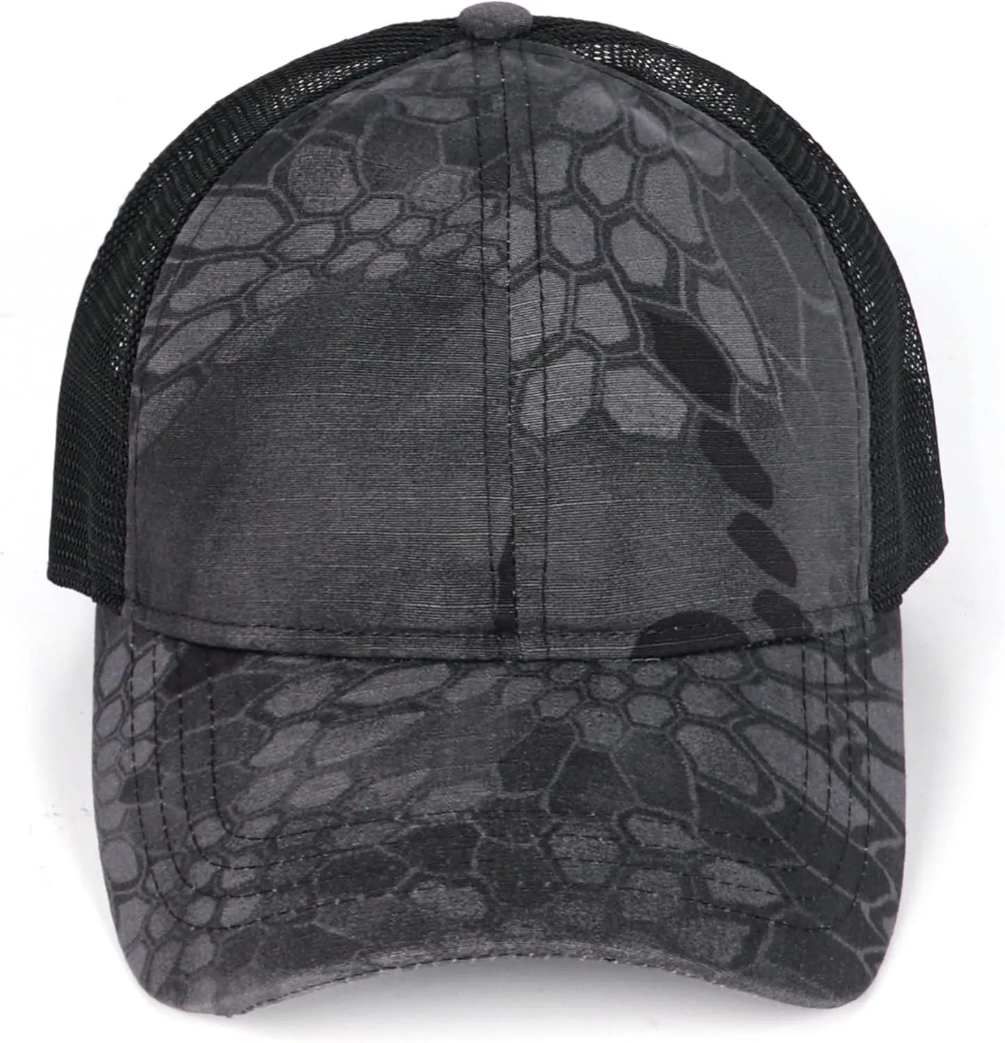 Zylioo XXL Oversize Camo Trucker Cap,Adjustable Camouflage Mesh Trucker Hats,Breatable Running Hat for Big Heads