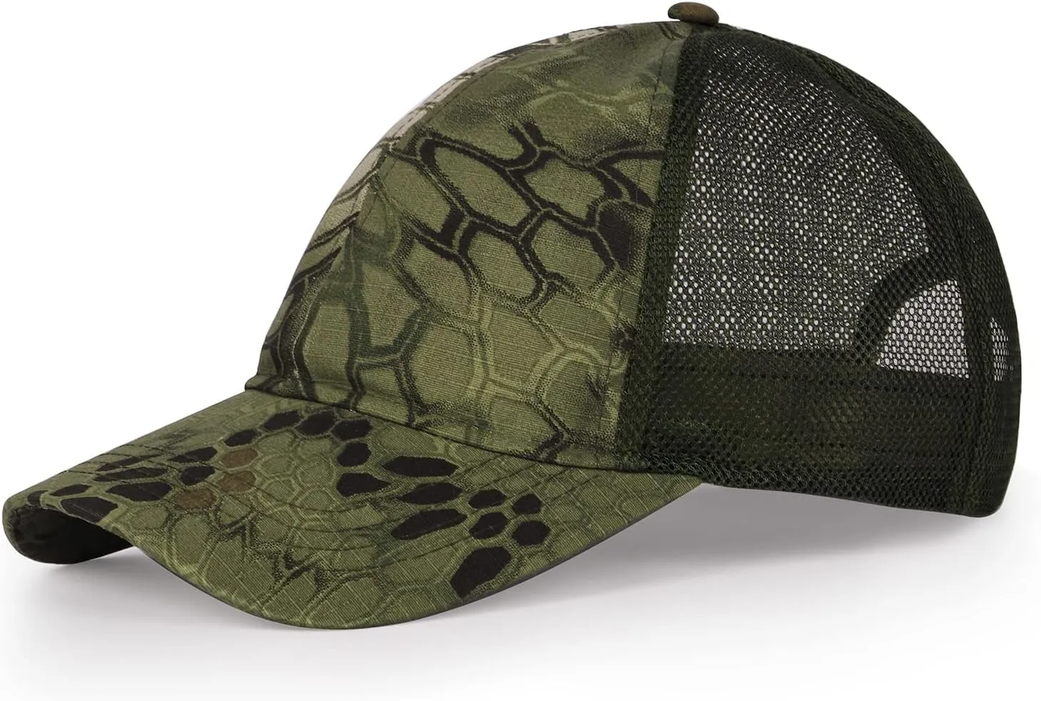 Zylioo XXL Oversize Camo Trucker Cap,Adjustable Camouflage Mesh Trucker Hats,Breatable Running Hat for Big Heads