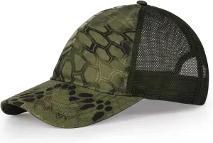Zylioo XXL Oversize Camo Trucker Cap,Adjustable Camouflage Mesh Trucker Hats,Breatable Running Hat for Big Heads