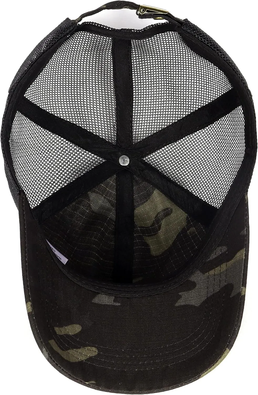 Zylioo XXL Oversize Camo Trucker Cap,Adjustable Camouflage Mesh Trucker Hats,Breatable Running Hat for Big Heads