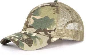 Zylioo XXL Oversize Camo Trucker Cap,Adjustable Camouflage Mesh Trucker Hats,Breatable Running Hat for Big Heads