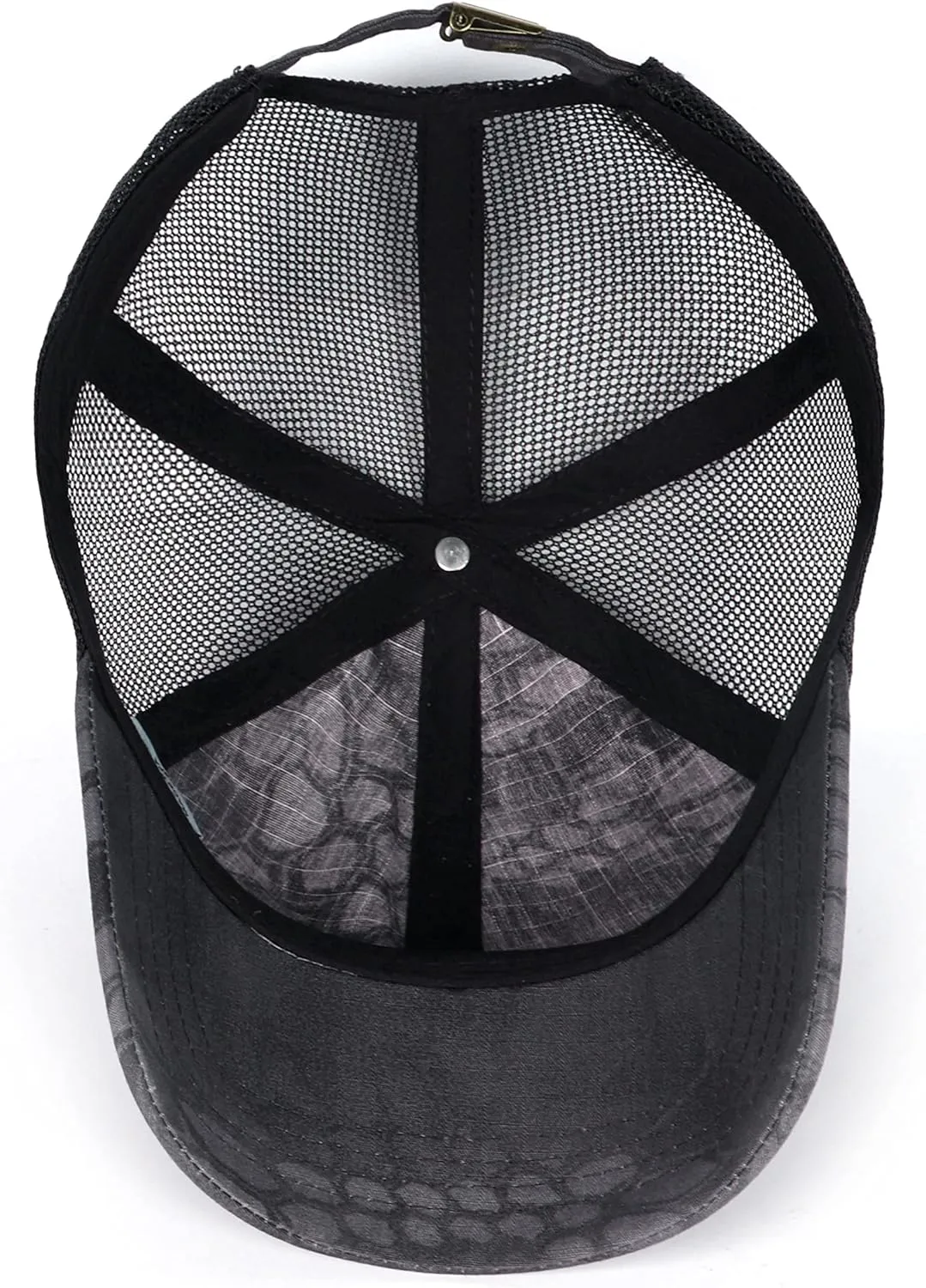 Zylioo XXL Oversize Camo Trucker Cap,Adjustable Camouflage Mesh Trucker Hats,Breatable Running Hat for Big Heads