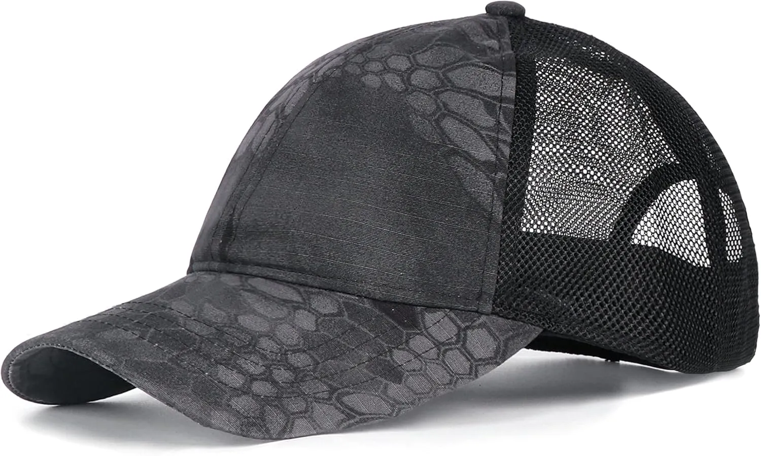 Zylioo XXL Oversize Camo Trucker Cap,Adjustable Camouflage Mesh Trucker Hats,Breatable Running Hat for Big Heads