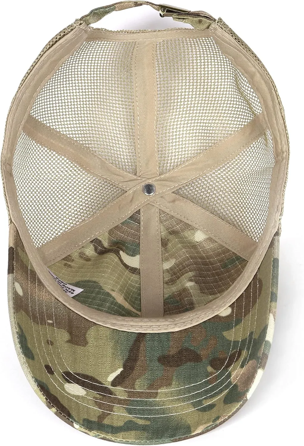 Zylioo XXL Oversize Camo Trucker Cap,Adjustable Camouflage Mesh Trucker Hats,Breatable Running Hat for Big Heads