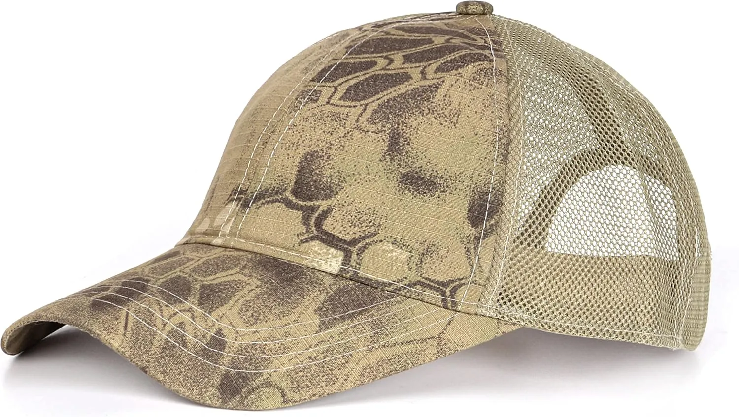 Zylioo XXL Oversize Camo Trucker Cap,Adjustable Camouflage Mesh Trucker Hats,Breatable Running Hat for Big Heads