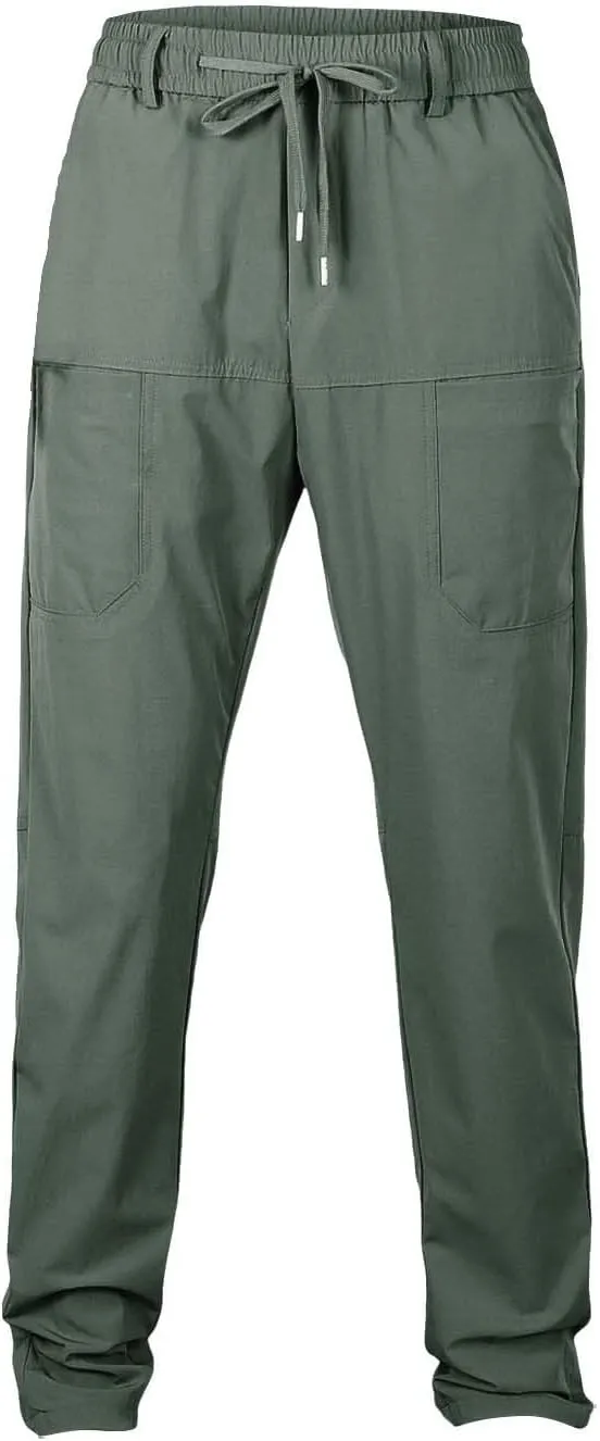ZYXTIM Multipants High Stretch Multi-Pocket Durable Cargo Pants Oversize Casual Sport Trousers Mencomfy Hiking Joggers Bottom