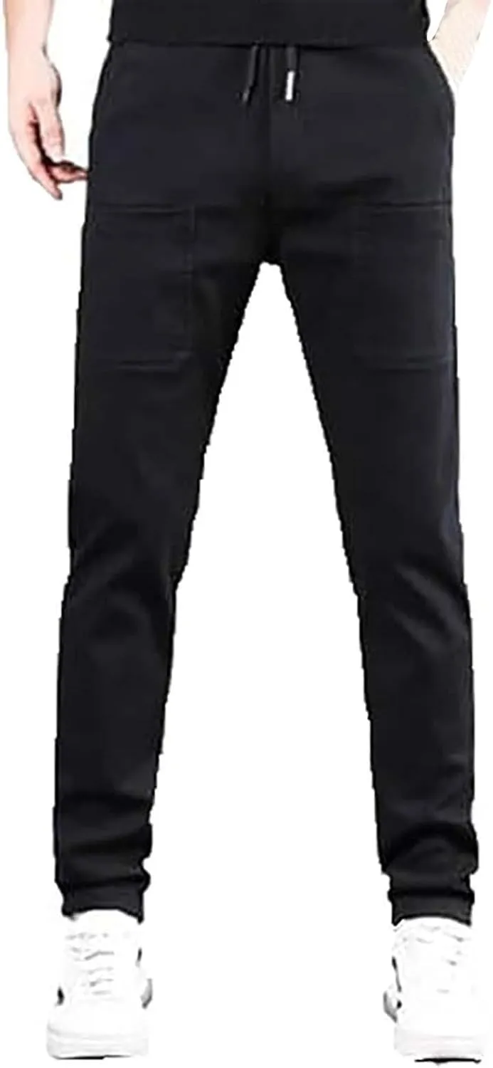 ZYXTIM Multipants High Stretch Multi-Pocket Durable Cargo Pants Oversize Casual Sport Trousers Mencomfy Hiking Joggers Bottom